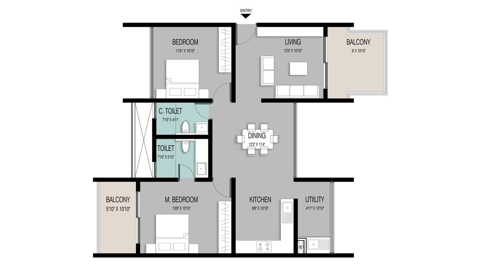 2 BHK