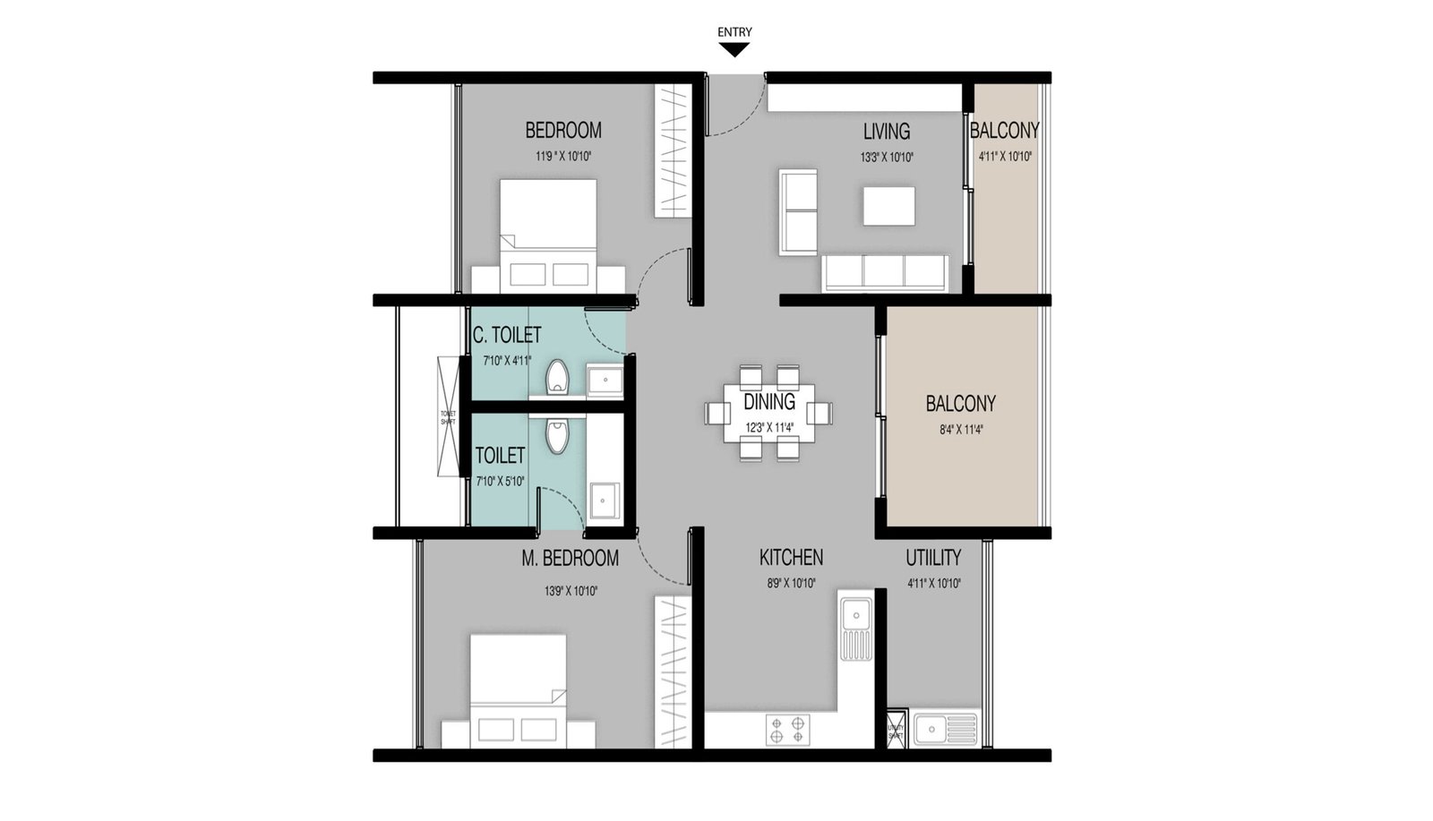 2 BHK