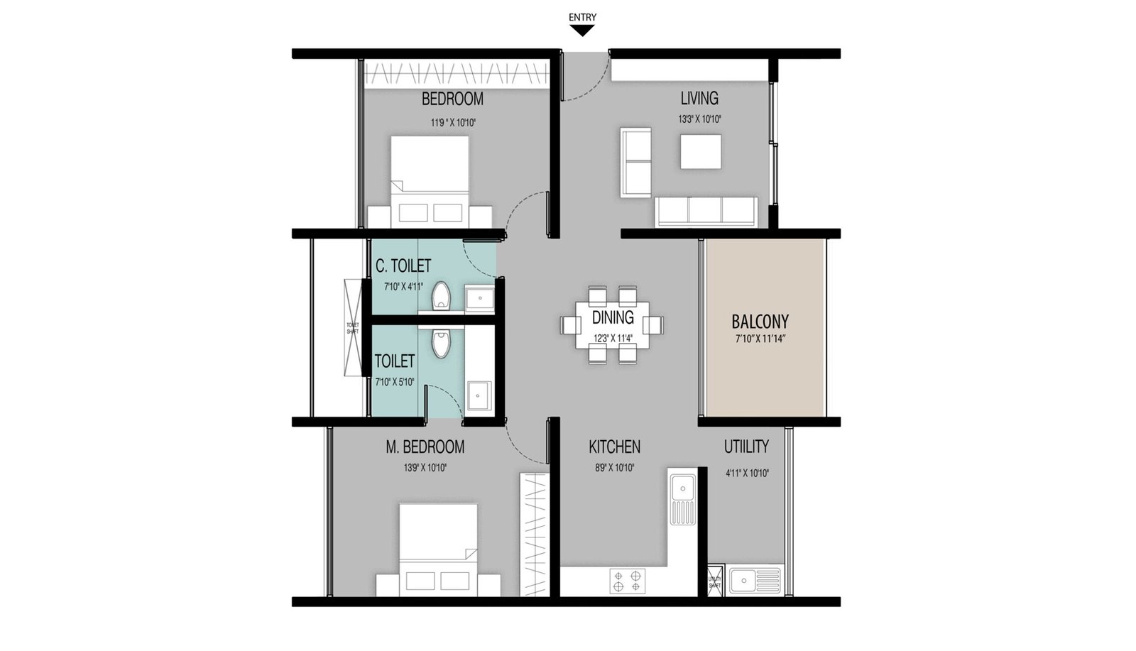 2 BHK