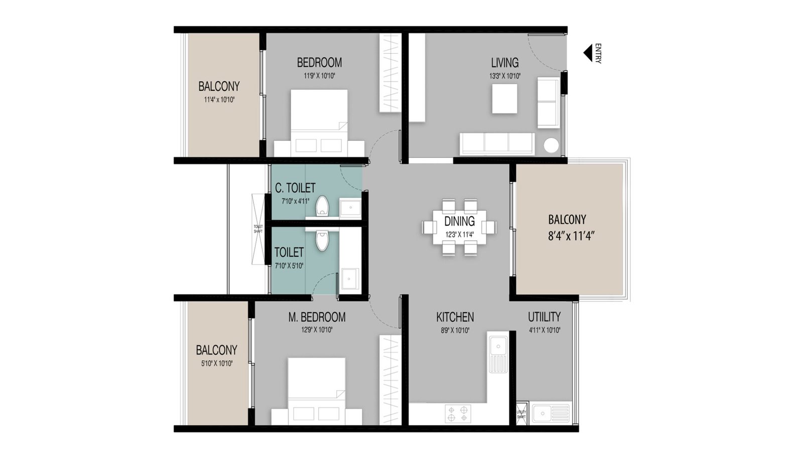 2 BHK